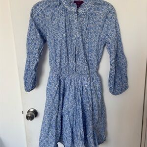 J.Crew Liberty Blue and White Floral dress